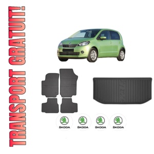 Set Covorase Presuri Auto Si Tavita Portbagaj SKODA CITIGO (NF1) din 2011-2019 SKODA