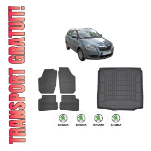 Set Covorase Presuri Auto Si Tavita Portbagaj SKODA FABIA II Combi (545) din 2007-2014 SKODA