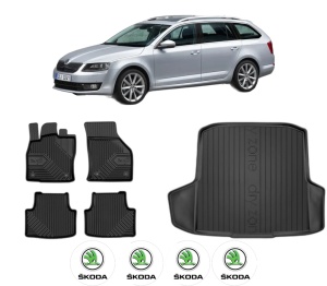 Set Covorase Presuri Auto Si Tavita Portbagaj SKODA Octavia III Combi (5E5, 5E6) din 2012-2020 SKODA - Img 2