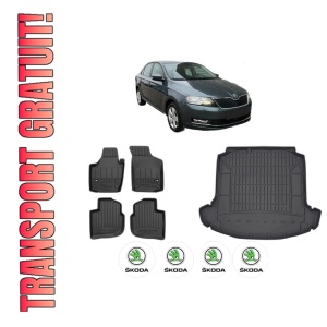 Set Covorase Presuri Auto Si Tavita Portbagaj SKODA RAPID (NH3, NK3, NK6) din 2012-2022 SKODA