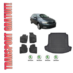 Set Covorase Presuri Auto Si Tavita Portbagaj SKODA RAPID (NH3, NK3, NK6) din 2012-2022 SKODA