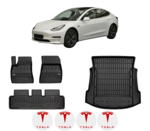 Set Covorase Presuri Auto Si Tavita Portbagaj TESLA MODEL 3 (5YJ3) din 2017-2019 TESLA - Img 2