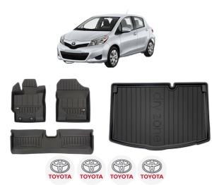 Set Covorase Presuri Auto Si Tavita Portbagaj TOYOTA YARIS Hatchback Van (_P13_) din 2012-2020 TOYOTA - Img 2