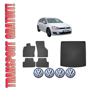 Set Covorase Presuri Auto Si Tavita Portbagaj Volkswagen GOLF VII Variant (BA5, BV5) din 2013-2021 Volkswagen