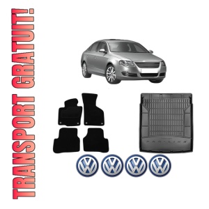 Set Covorase Presuri Auto Si Tavita Portbagaj Volkswagen PASSAT B6 (3C2) din 2005-2010 Volkswagen