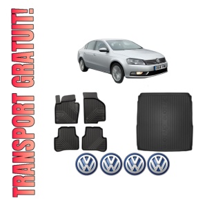 Set Covorase Presuri Auto Si Tavita Portbagaj Volkswagen PASSAT B7 (A32, A33) din 2011-2020 Volkswagen