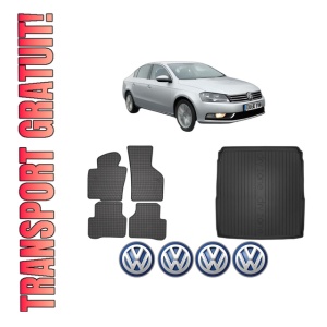 Set Covorase Presuri Auto Si Tavita Portbagaj Volkswagen PASSAT B7 (A32, A33) din 2011-2020 Volkswagen