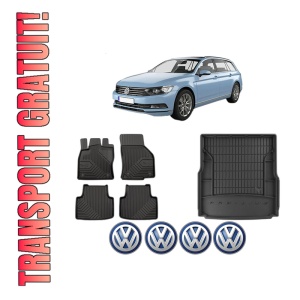 Set Covorase Presuri Auto Si Tavita Portbagaj Volkswagen PASSAT B8 Variant (3G5, CB5) din 2014-2024 Volkswagen