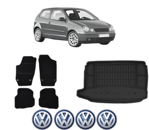 Set Covorase Presuri Auto Si Tavita Portbagaj Volkswagen POLO IV (9N_, 9A_) din 2001-2009 Volkswagen - Img 2