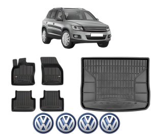 Set Covorase Presuri Auto Si Tavita Portbagaj Volkswagen TIGUAN (5N_) din 2007-2018 Volkswagen - Img 2