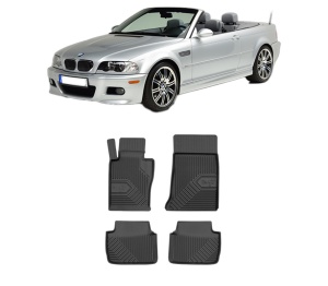 Set covorase presuri BMW Seria 3 Compact (E46) din 2001-2005, auto, din cauciuc thermoplastic, BMW Seria - Img 2