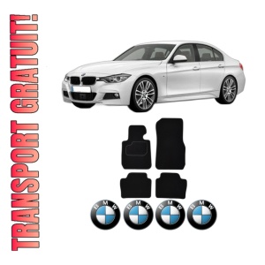 Set Covorase Presuri BMW Seria 3 (F30, F80) din 2011-2018, Auto, Material Textil Mocheta, BMW