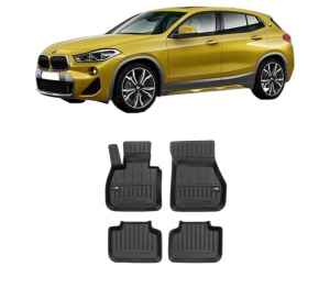 Set covorase presuri BMW Seria X2 (F39) din 2017-2023, auto, din cauciuc thermoplastic, BMW Seria - Img 2