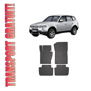 Set covorase presuri BMW Seria X3 (E83) din 2003-2011, auto, din cauciuc thermoplastic, BMW Seria