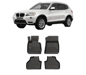 Set covorase presuri BMW Seria X3 (F25) din 2010-2017, auto, din cauciuc thermoplastic, BMW Seria - Img 2