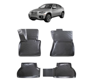 Set covorase presuri BMW Seria X6 E71 din 2008-2014, auto, din cauciuc thermoplastic - Img 7