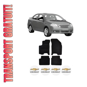 Set Covorase Presuri CHEVROLET AVEO / KALOS Saloon (T250, T255) din 2005-2013, Auto, Material Textil Mocheta, CHEVROLET