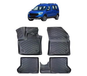 Set covorase presuri DACIA DOKKER din 2012-2021, auto, din cauciuc thermoplastic - Img 7