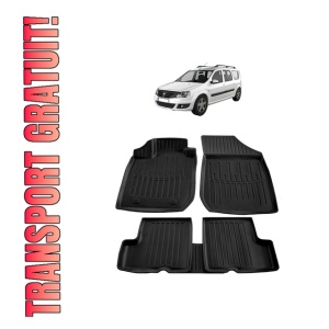 Set covorase presuri DACIA LOGAN MCV din 2006-2012, auto, din cauciuc thermoplastic - Img 8