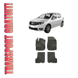 Set covorase presuri DACIA SANDERO II din 2012-2019, auto, din cauciuc thermoplastic, DACIA