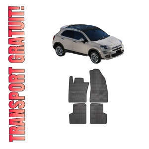 Set covorase presuri FIAT 500X (334_) din 2014-2022, auto, din cauciuc thermoplastic, FIAT