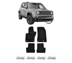 Set Covorase Presuri JEEP RENEGADE SUV (BU, B1, BV) din 2014-2018, Auto, Material Textil Mocheta, JEEP - Img 2