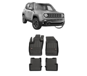 Set covorase presuri JEEP RENEGADE SUV (BU, B1, BV) din 2014-2022, auto, din cauciuc thermoplastic, JEEP - Img 2