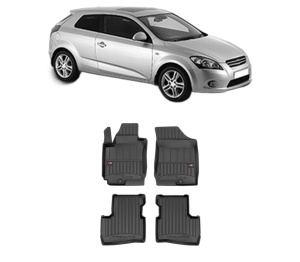 Set covorase presuri KIA PRO CEE'D (ED) din 2008-2013, auto, din cauciuc thermoplastic, KIA - Img 2