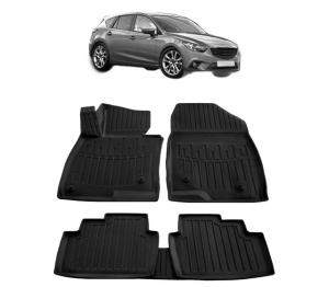 Set covorase presuri MAZDA 3 BM din 2013-2019, auto, din cauciuc thermoplastic - Img 2