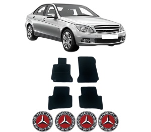 Set Covorase Presuri MERCEDES-BENZ C-CLASS (W204) din 2007-2014, Auto, Material Textil Mocheta, MERCEDES-BENZ - Img 2