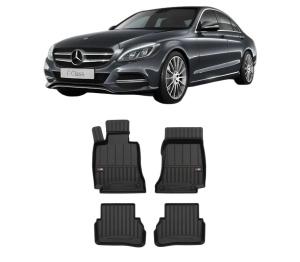 Set covorase presuri MERCEDES-BENZ C-CLASS (W205) din 2013-2021, auto, din cauciuc thermoplastic, MERCEDES-BENZ - Img 2