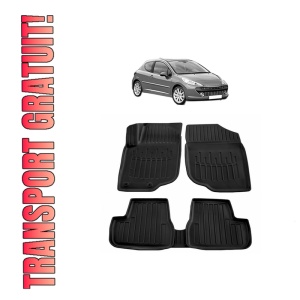 Set covorase presuri PEUGEOT 207 din 2006-2012, auto, din cauciuc thermoplastic