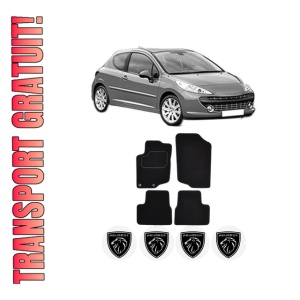 Set Covorase Presuri PEUGEOT 207 (WA_, WC_) din 2006-2015, Auto, Material Textil Mocheta, PEUGEOT