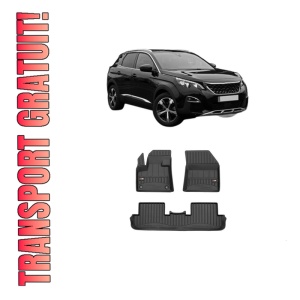 Set covorase presuri PEUGEOT 3008 II SUV (MC_, MR_, MJ_, M4_) din 2016-2023, auto, din cauciuc thermoplastic, PEUGEOT