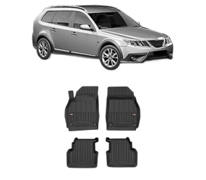 Set covorase presuri SAAB 9-3X (YS3) din 2009-2015, auto, din cauciuc thermoplastic, SAAB - Img 2