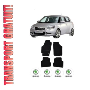 Set Covorase Presuri SKODA FABIA II (542) din 2006-2014, Auto, Material Textil Mocheta, SKODA