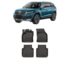 Set covorase presuri SKODA KODIAQ I (NS6, NS7, NV7) din 2016-2021, auto, din cauciuc thermoplastic, SKODA - Img 2
