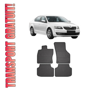 Set covorase presuri SKODA Octavia III din 2008-2015, auto, din cauciuc thermoplastic, SKODA