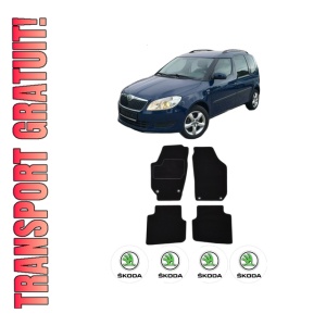 Set Covorase Presuri SKODA ROOMSTER (5J7) din 2006-2015, Auto, Material Textil Mocheta, SKODA