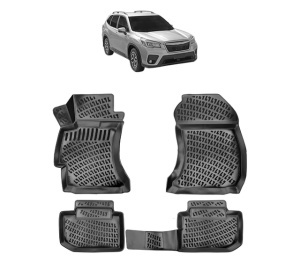 Set covorase presuri SUBARU FORESTER III din 2008-2013, auto, din cauciuc thermoplastic - Img 2