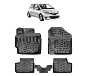 Set covorase presuri TOYOTA YARIS XP90 II din 2005-2013, auto, din cauciuc thermoplastic - Img 2