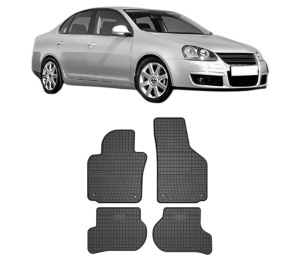 Set covorase presuri Volkswagen JETTA III din 2003-2009, auto, din cauciuc thermoplastic, Volkswagen - Img 2