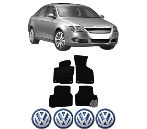Set Covorase Presuri Volkswagen PASSAT B6 (3C2) din 2005-2010, Auto, Material Textil Mocheta, Volkswagen - Img 2