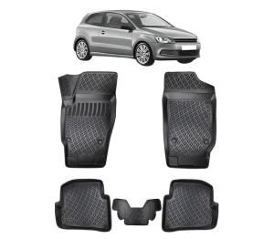 Set covorase presuri Volkswagen POLO V 6R/6C/61 din 2009-2017, auto, din cauciuc thermoplastic - Img 2