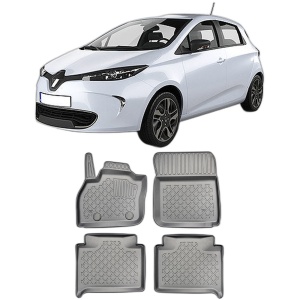 Set covorase RENAULT ZOE, din 12.2012 - 05.2019, covorase tavita, caroserie HATCHBACK INAINTE DE FACELIFT, compatibile cu autoturismul RENAULT ZOE, ARISTAR - Img 2