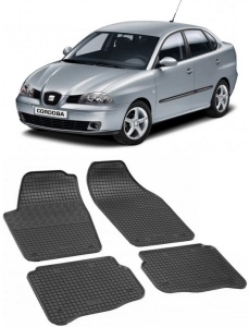 Set covorase Seat Cordoba II Sedan 2002 - 2009 si 4 stickere rotunde Seat accesorii pentru autoturismul tau - masina v4451