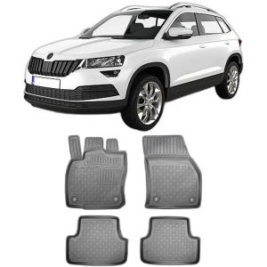 Set covorase SKODA KAROQ, din 2017 - Prezent, covorase tavita, caroserie SUV, compatibile cu autoturismul SKODA KAROQ, ARISTAR - Img 2