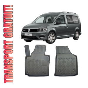 Set covorase VOLKSWAGEN CADDY, din 2004 - 10.2020, covorase tavita, caroserie VAN 2-5 LOCURI, rand 1, compatibile cu autoturismul VOLKSWAGEN CADDY, ARISTAR