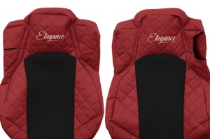 Set Huse Scaune Camion Tir MERCEDES-BENZ G I din 2003-2019, Auto, Model ELEGANCE Q, Culoare Gri, 4x Stickere auto cu MERCEDES-BENZ - Img 3