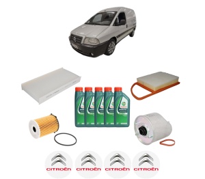 Set Pachet filtre revizie Bosch, 5 litrii ulei Castrol 10W40 CITROEN JUMPY II Platform/Chassis 1.6 HDi 90 8V din 2007-2016, 4x Stickere auto cu CITROEN - Img 2
